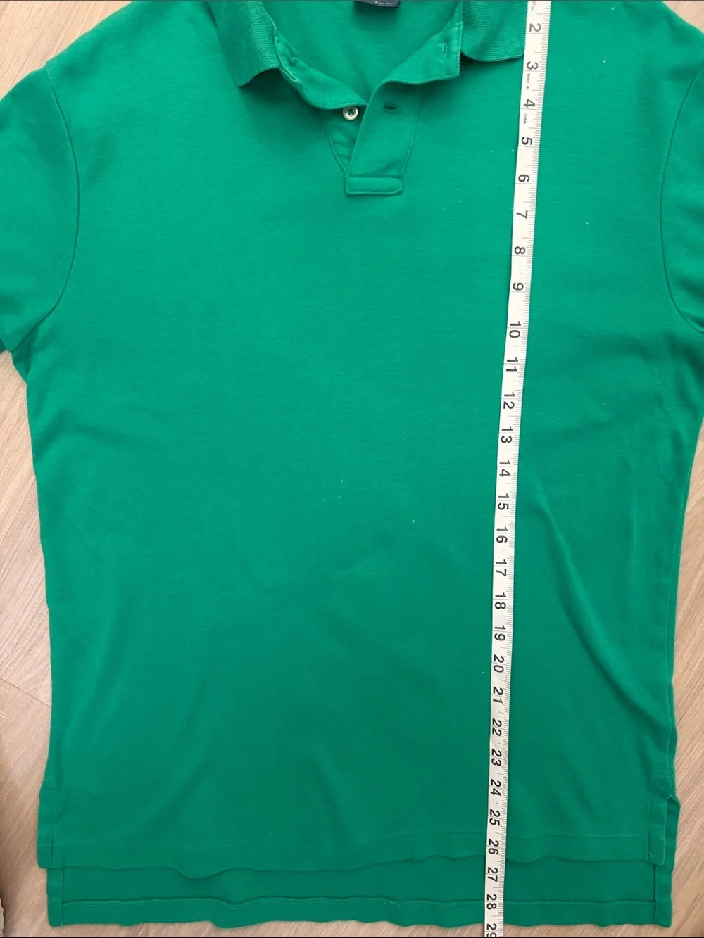 Vintage Ralph Lauren Polo Custom Fit  Green Silver Label Polo.  Sz M